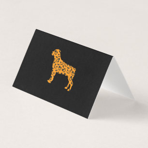 Tarjeta calabaza rottweiler forma de murciélago divertida 
