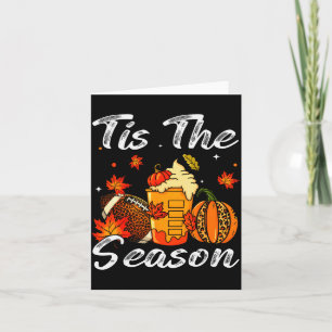 Tarjeta Calabaza Sce Fútbol Es La Temporada Otoño Día De A