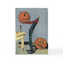 Calabaza tallando su propia cabeza - Halloween