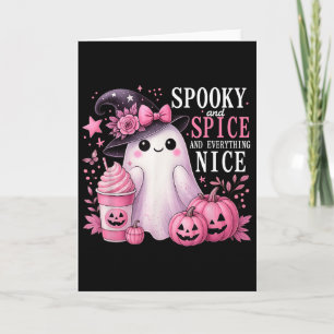 Tarjeta Calabaza Y Especias Y Todo Lo Bueno Pin De Hallowe