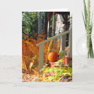 Tarjeta Calabaza y helechos - Viñedo de Martha
