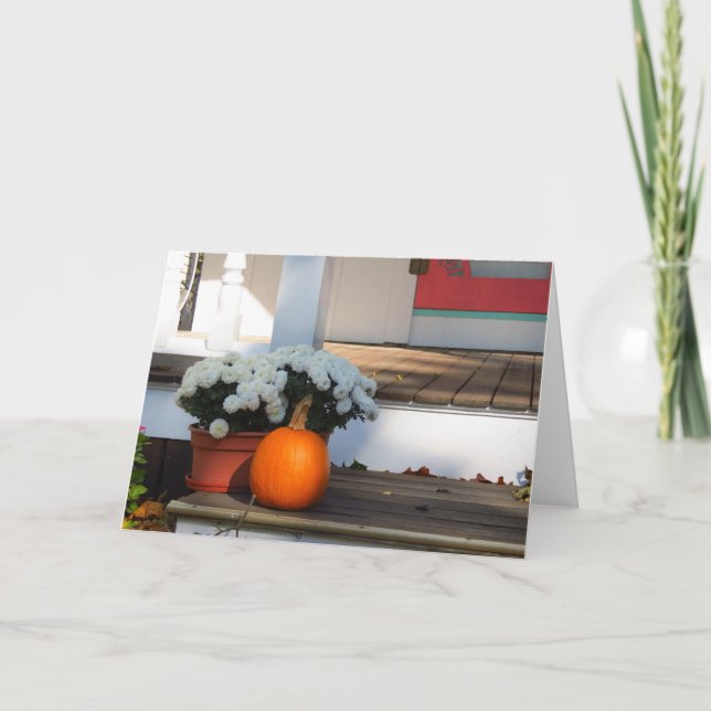 Tarjeta Calabaza y Mamáes blancas - Viñetería de Martha (Anverso)