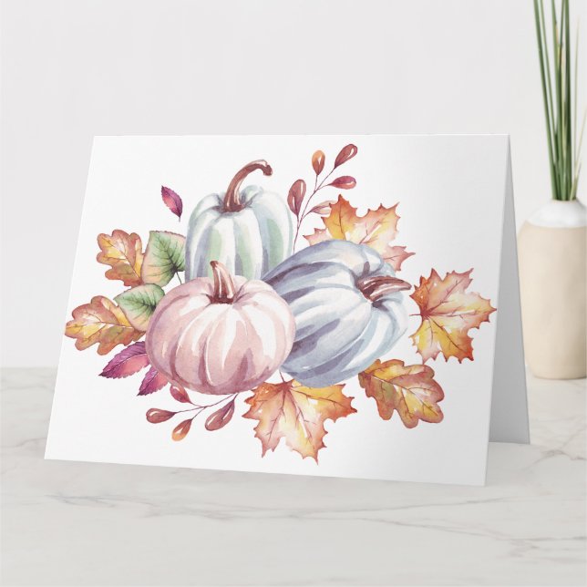Tarjeta Calabazas acuáticas de bonito Pastel (Anverso)
