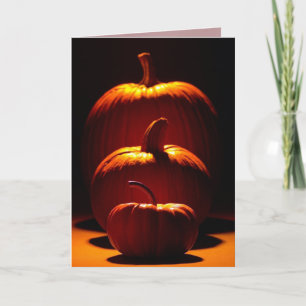 Tarjeta Calabazas adaptables de la estación de Halloween