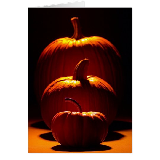 Tarjeta Calabazas adaptables de la estación de Halloween