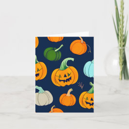 Tarjeta Calabazas de Halloween