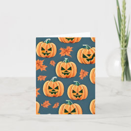 Tarjeta Calabazas de Jack-o'-lantern
