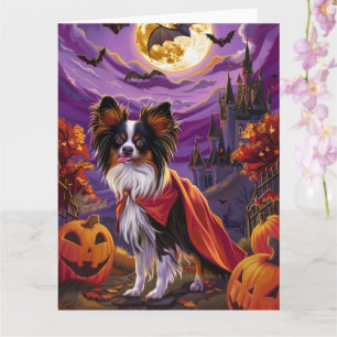 Tarjeta Calabazas de vampiros de Papillon de Halloween dan
