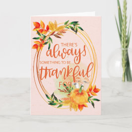 Tarjeta Calabazas elegantes - Siempre algo para agradecer