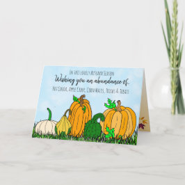 Tarjeta Calabazas felices de Halloween de la temporada de
