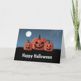 Tarjeta Calabazas Halloween