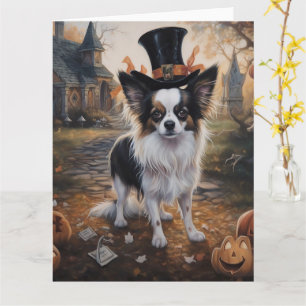 Tarjeta Calabazas Papillon Halloween Espeluznantes