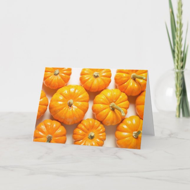 Tarjeta Calabazas pequeñas (Anverso)