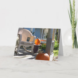 Tarjeta Calabazas y rockero de mimbre - Viñedo de Martha