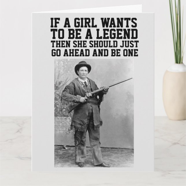 TARJETA CALAMITY JANE BIRTHDAY COWGGIRL GREETING CARDS (Anverso)