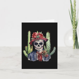 Tarjeta Calavera Bandera Mexicana Cinco De Mayo Dia De Los