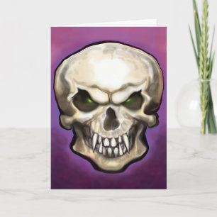Tarjeta Calavera con fangos