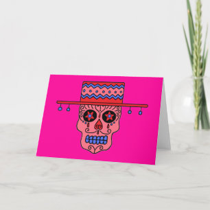 Tarjeta Calavera de azúcar gaucho