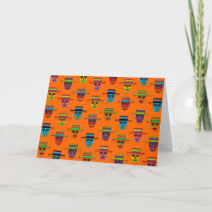 Tarjeta Calavera de azúcar gaucho