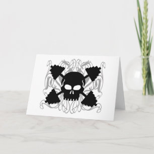 Tarjeta Calavera de elevación de pesas