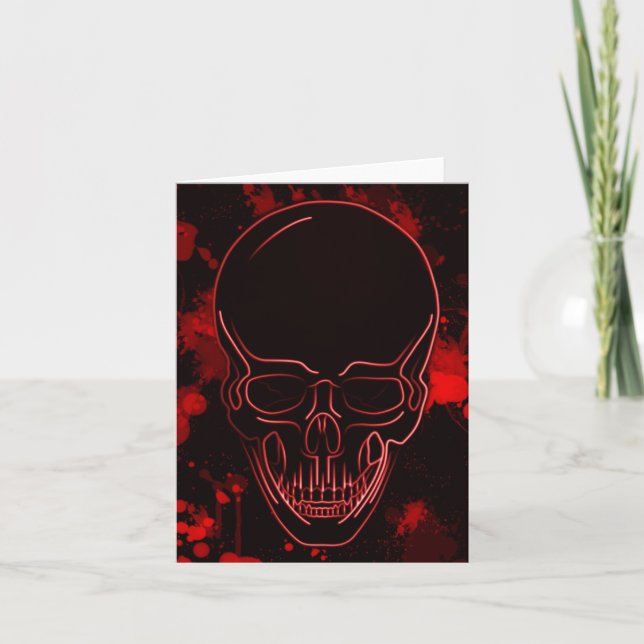 Tarjeta Calavera de sangre (Anverso)
