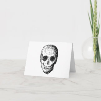 Tarjeta Calavera negra.