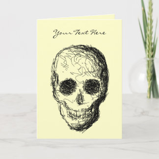 Tarjeta Calavera negra.