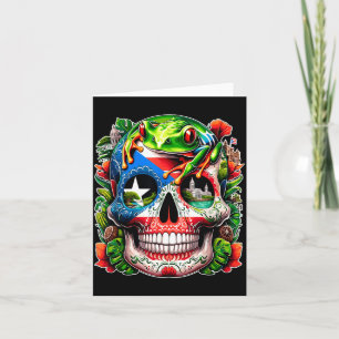 Tarjeta Calavera Puerto Rico Día Del Gobierno