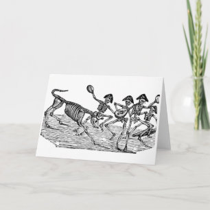 Tarjeta Calaveras at the Running of the Bulls c. 1800's