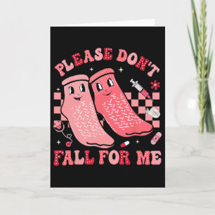 Tarjeta Calcetines Antideslizantes Nurse Valentine Por Fav