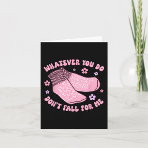 Tarjeta Calcetines no deslizantes no caen para mí divertid