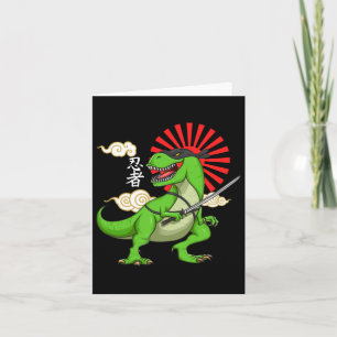 Tarjeta Calcomanía de arte de estilo japonés divertido de 