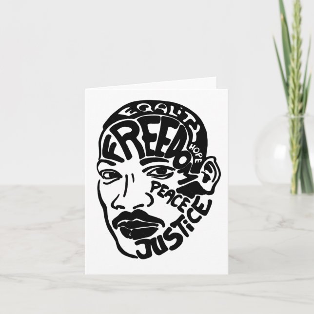 Tarjeta Calcomanía del Sr. Luther King (Anverso)