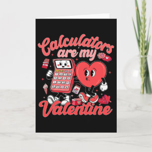 Tarjeta Calculadoras son mi profesor de matemáticas valent