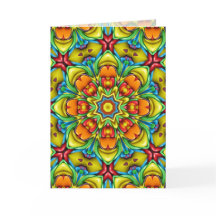 Caleidoscopio tropical del fractal del vintage del