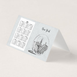 Tarjeta Calendario Ciudad de viajes Año completo 2020