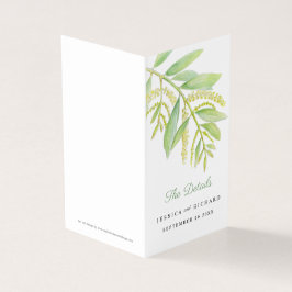 Tarjeta Calendario y mapa de eventos de eucalipto verde bo