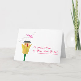 Tarjeta Calentando la casa