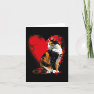 Tarjeta Calico Cat Kitten Valentine Madres Día de Padres R