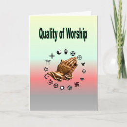Tarjeta Calidad de culto