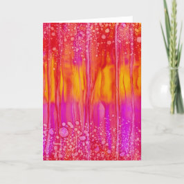 Tarjeta "Caliente y rosado" - todo el saludo de la ocasión