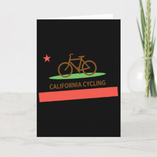 Tarjeta California Ciclismo República Bandera Montaña Carr