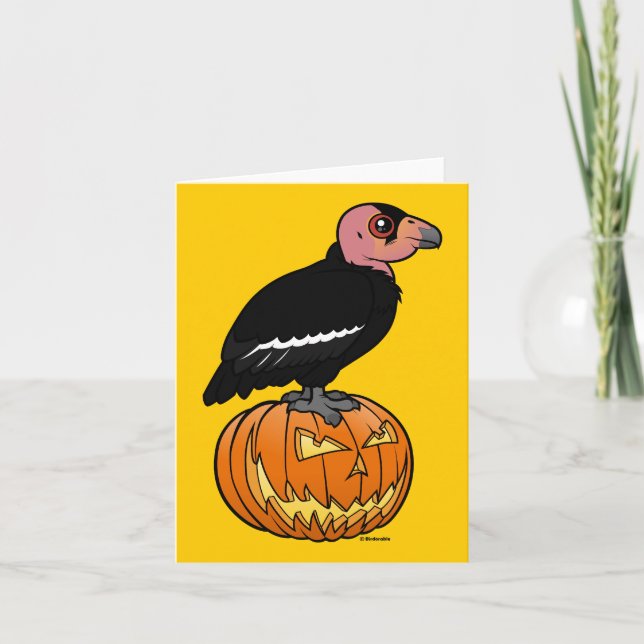 Tarjeta California Condor Halloween (Anverso)