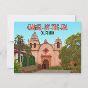 Tarjeta California de la Basílica de Misión Carmel