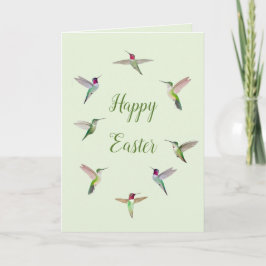 Tarjeta California Hummingbirds Happy Easter