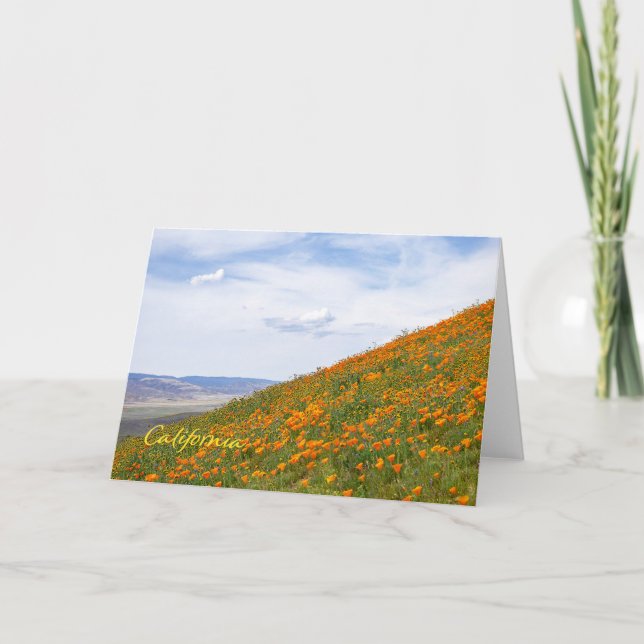 Tarjeta California Poppies (Anverso)