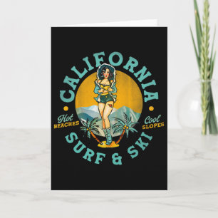 Tarjeta California Surf y Ski Playas Calientes, Pendientes