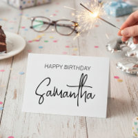 Caligrafía del nombre de un monograma de cumpleaño