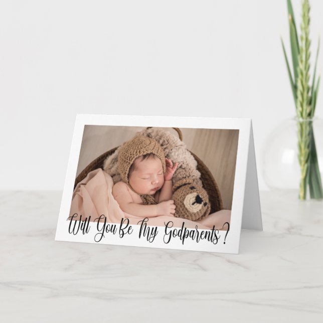 Tarjeta Caligrafía fotográfica de la propuesta de los padr (Anverso)