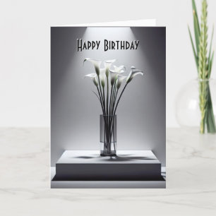 Tarjeta Calla contemporánea Lily Bouquet